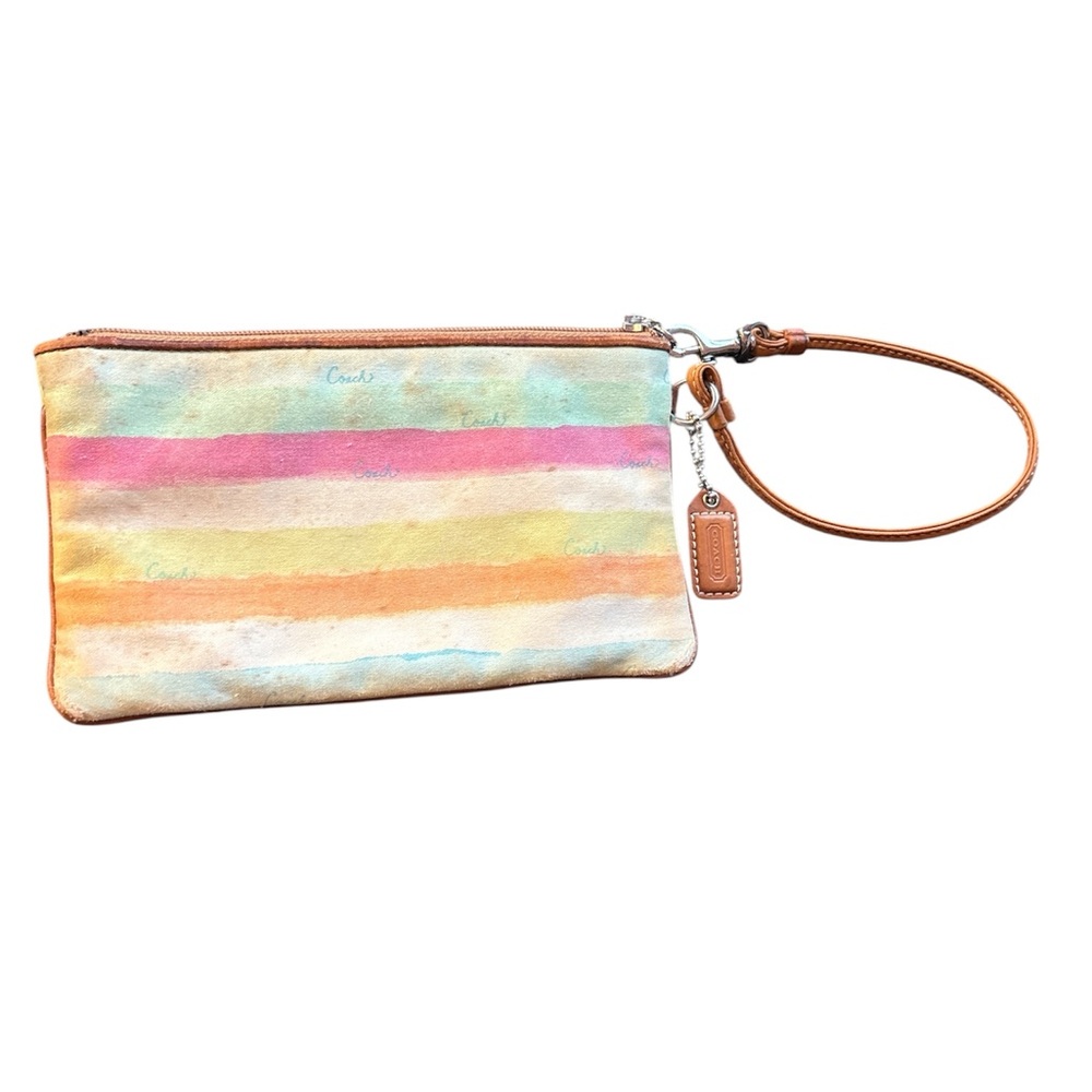 Coach Hampton Watercolor Wristlet with Hang Tag - Picture 2 of 12